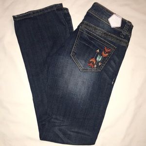 Tin Haul Aztec denim jeans 28 R boot cut western